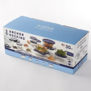 Anchor Hocking 30pc Snug Fit & Glass Storage