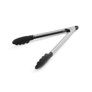 KitchenAid Stainless Steel Silicone Gray Tipped Tongs