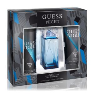 Guess Night Eau De Toilette 3 Piece Perfume Gift Set for Men 100ml