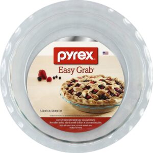 Pyrex Easy Grab 9.5`` Glass Pie Plate