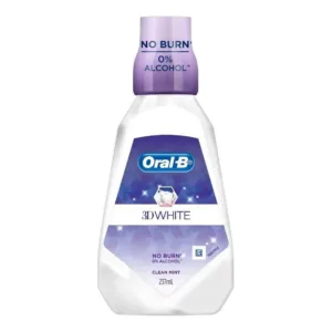 Oral B 0% Alchohol 3D White No Burn 237ml