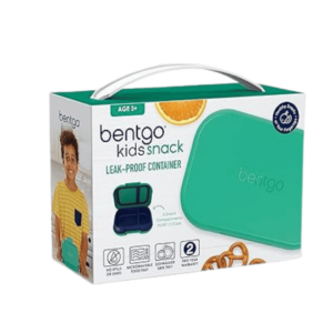 Bentgo Kids Snack 2 Compertment Leak Proof Lunch Box Age 3+ (Green/Navy)