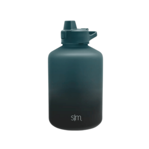 Simple Mordern 64 fl Water Bottle With Silicon Straw Lid Moonlight