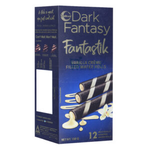 Dark Fantasy Fantastik Vanilla CrÃ¨me Filled Wefer Rolls 12x (150)