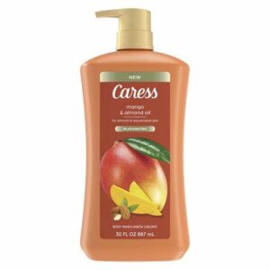 Caress Body Wash For Women Mango & Almond Oil Shower Gel For Dry Skin 30fl oz