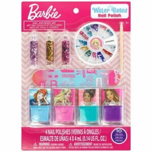 Barbie Do it Yourself Nail Art Polish And  Glitter 10 Piece Set