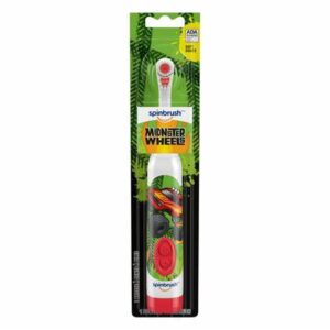 Monster Truck Spinbrush Kid Electric Toothbrush Bettery Powered Soft Bristles  Age 3