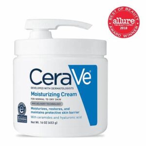 Cerave Moisturizing Cream With Pump Face Moisturizer & Body Lotion Normal To Very Dry Skin  16oz