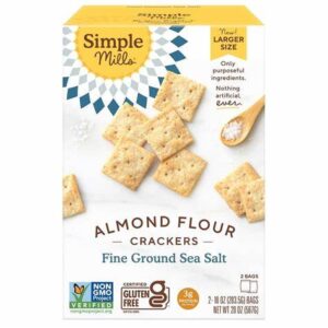 Simple Mills Almond Flour Sea Salt Crackers 10oz 2 count