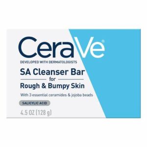 CeraVe SA Cleanser Bar with Salicylic Acid for Rough & Bumpy Skin