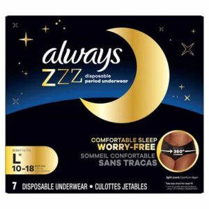 Always ZZZ Overnight Disposable Period Underwear Size L
